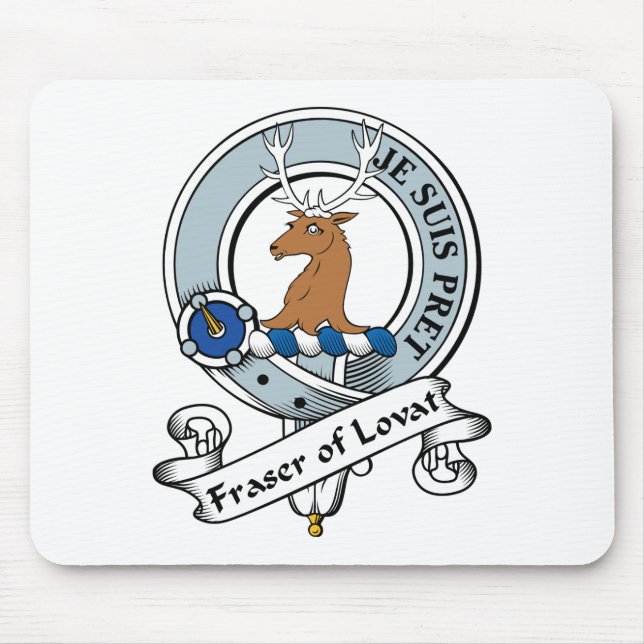 Fraser of Lovat Clan Badge Mouse Pad (Front)