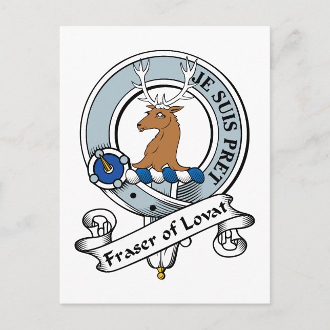 Fraser of Lovat Clan Badge Postcard (Front)