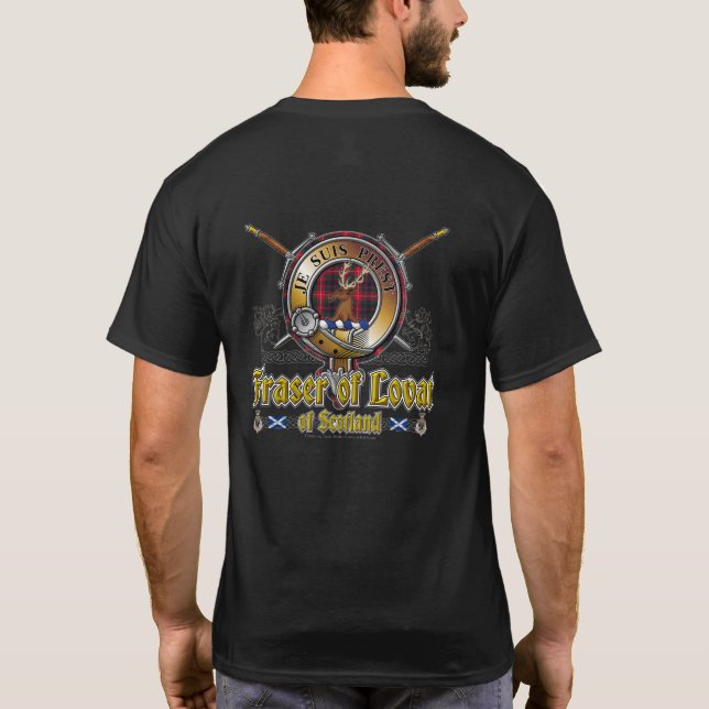 Fraser of Lovat Clan Badge T-Shirt (Back)