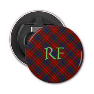 Fraser Official Tartan with monogram / initials Bottle Opener