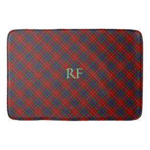 Fraser Official Tartan with monogram / name Bath Mat