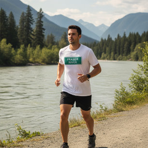 Fraser River Highway Sign British Columbia Canada  T-Shirt