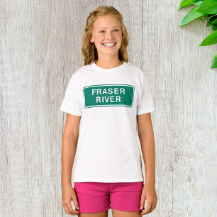 Fraser River Highway Sign British Columbia Canada  T-Shirt