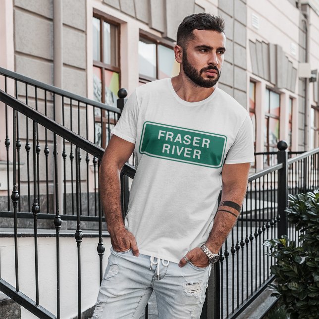 Fraser River Highway Sign British Columbia Canada  T-Shirt (Creator Uploaded)