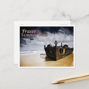 Fraser - S.S.Maheno Wrack - Australia - Postcard