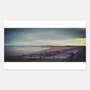 Fraserburgh Bay Seafront Walk, Scotland Rectangular Sticker