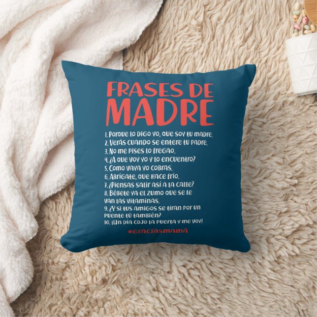 Frases de Madre Cushion (Blanket)