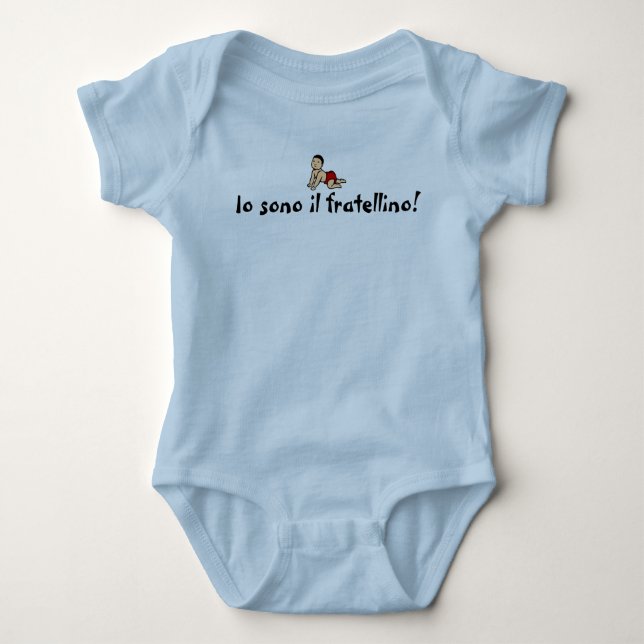 fratellino, Io sono il fratellino! Baby Bodysuit (Front)