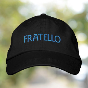 Fratello Italian Gift for Brother Embroidered Hat