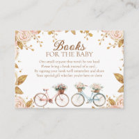 Fraternal Twins Floral Vintage Bike Book Request