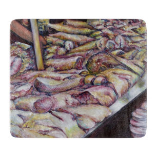 Fraternising with Fresh Fish Cutting Board