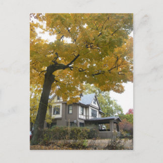 Fraternity house post card Fall