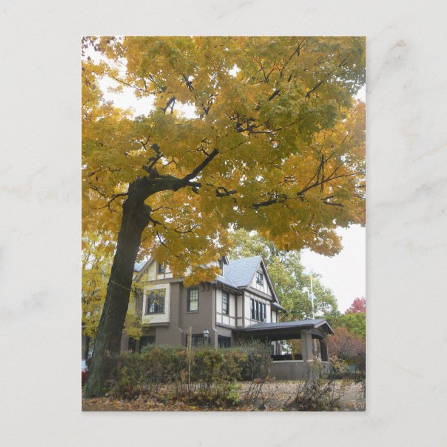 Fraternity house post card Fall (Front)