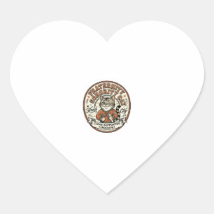 Fraternity Sorority Cat Fraternity Sorority Cat Vi Heart Sticker