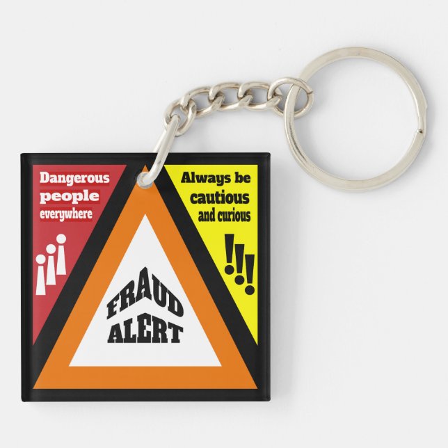 Fraud Alert Key Ring (Back)