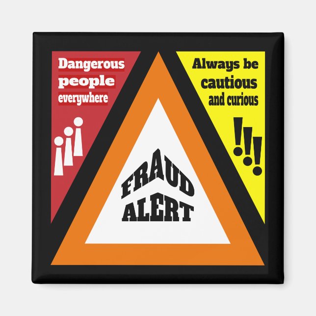 Fraud Alert Magnet (Front)
