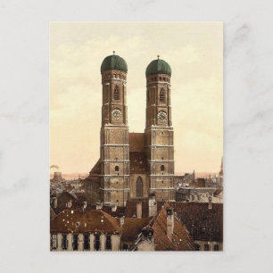 Frauen Church (i.e. Frauenkirche), Munich, Bavaria Postcard
