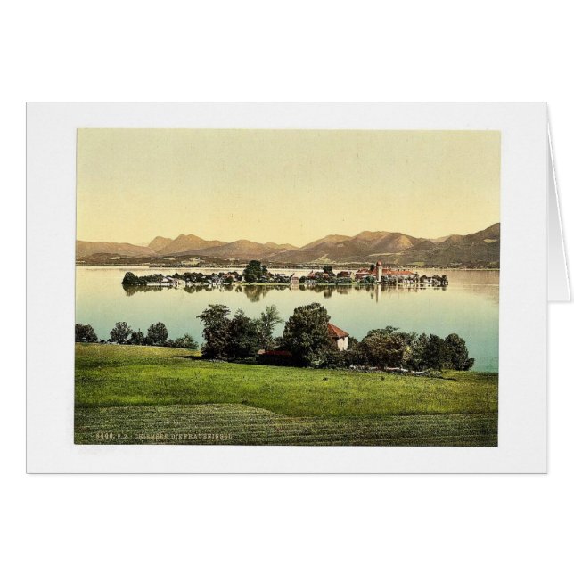 Fraueninsel, Chiemsee, Upper Bavaria, Germany vint (Front Horizontal)