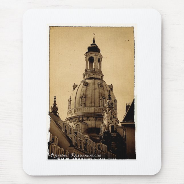 Frauenkirche Dresden - Vintage Mouse Pad (Front)