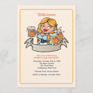 Fräulein Beer Garden Invitation