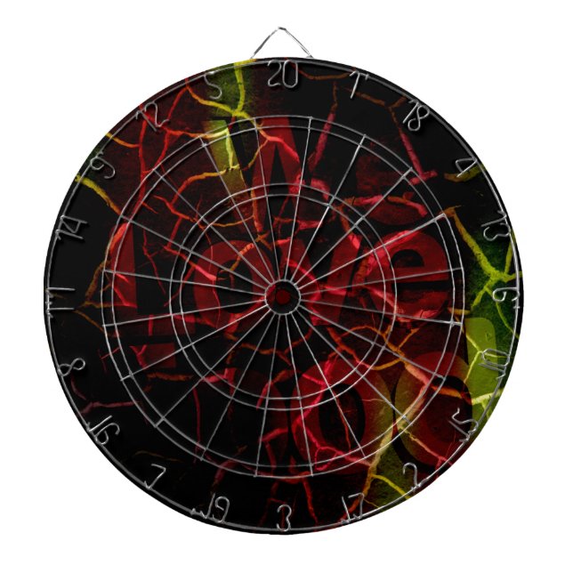 Frayed Edges, Strong Heart: Unbreakable Love  Dartboard (Front)