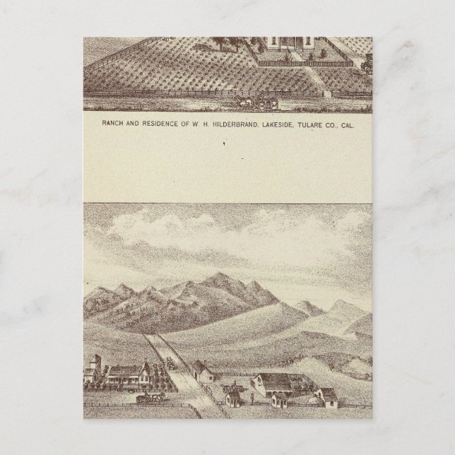 Frazier Valley, Lakeside ranches Postcard (Front)