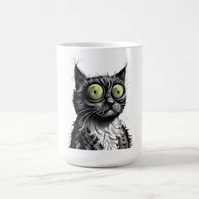Frazzled Cat Coffee Mug (Center)