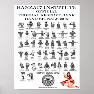 FRB Hand Signals for the Superdole Poster