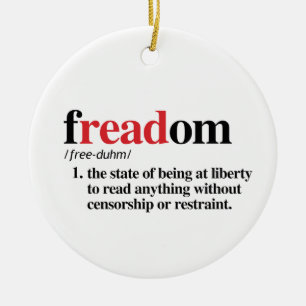 Freadom Definition Ceramic Tree Decoration