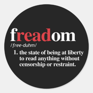 freadom definition classic round sticker