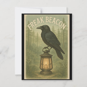 Freak Beacon Raven Postcard