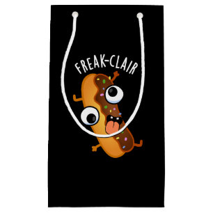 Freak-clair Funny Eclair Pun Dark BG Small Gift Bag