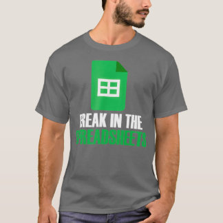 Freak In Spreadsheets Excel Accountant Accounting T-Shirt