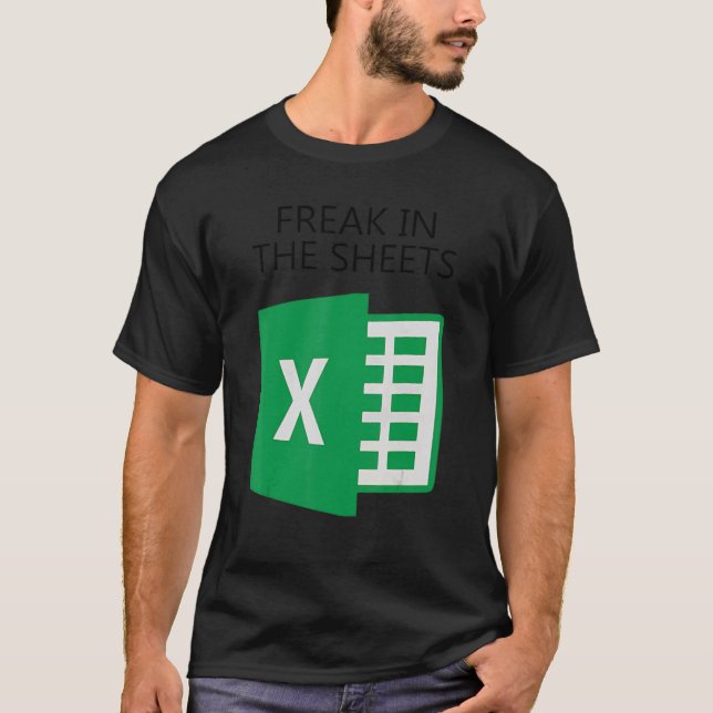 Freak In The Excel Sheets Halloween T-Shirt (Front)