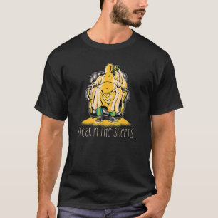 FREAK IN THE SHEETS Drunk Ghost Halloween Meme T-Shirt