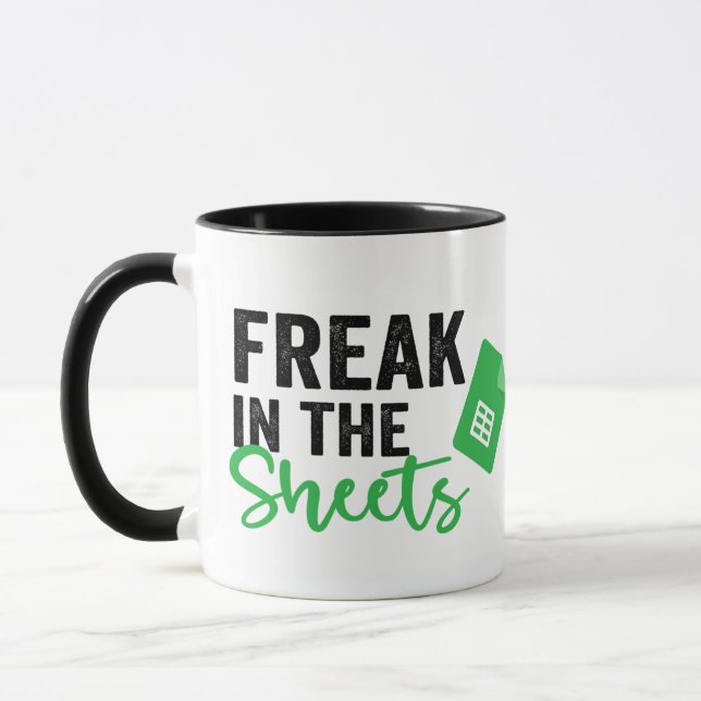 Freak in The Sheets Funny Acoountant Coffee Mug (Left)