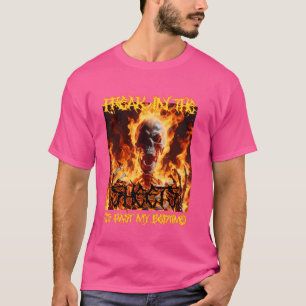 Freak In The Sheets Funny Cringe Hard Skeleton Mem T-Shirt