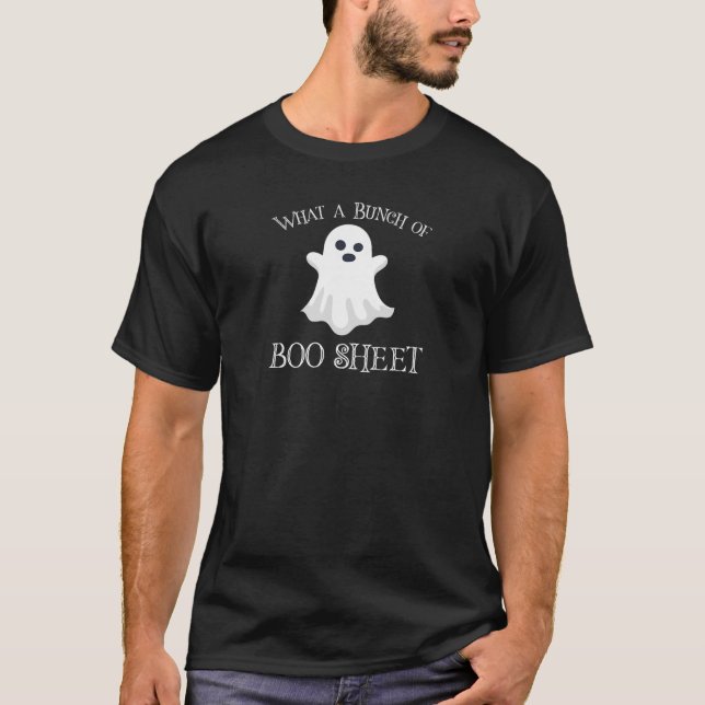 Freak In The Sheets Funny Ghost Boos Halloween Pum T-Shirt (Front)