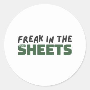 Freak in the spreadsheets classic round sticker