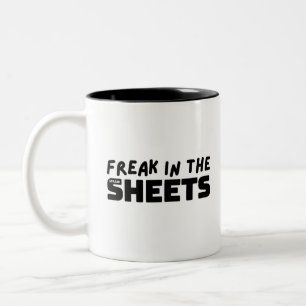 Freak in the spreadsheets Two-Tone coffee mug
