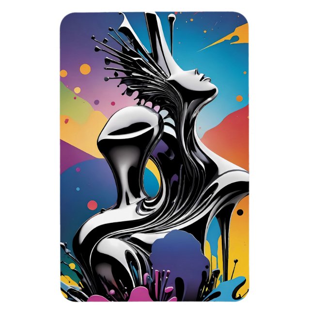 Freak Matching - Ken Gauge Surreal Art Magnet (Vertical)