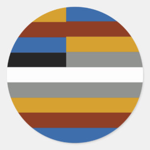 Freak Pride Flag Classic Round Sticker