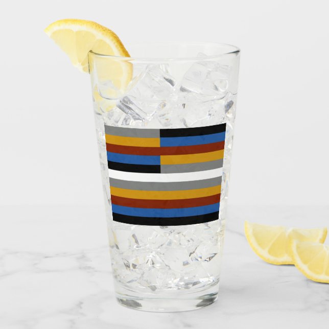 Freak Pride Flag Glass (Front Ice)