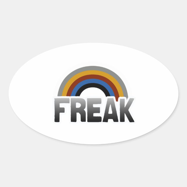 Freak Pride Oval Sticker (Front)