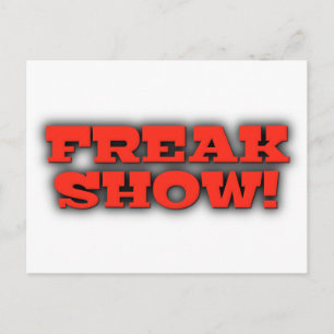 Freak Show Postcard