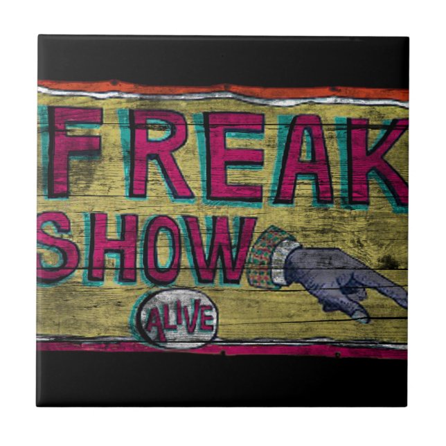 Freak Show Vintage Banner Tile (Front)