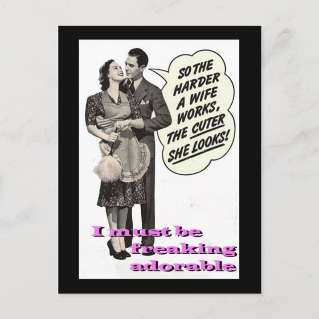 "Freakin' Adorable" Postcard (Front)