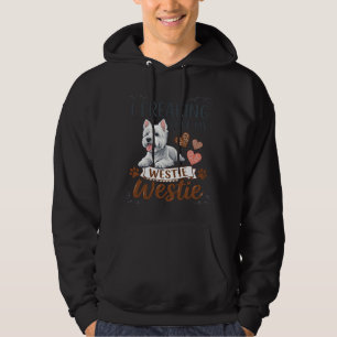 Freaking Love Westie Dog Hearts Paws_1 Hoodie