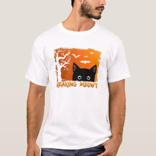 Freaking Meowt – Cute Spooky Black Cat Halloween T-Shirt