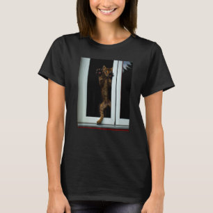 Freaky cat artwork kitten meme T-Shirt